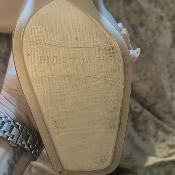 Like new, with box Franco Sarto taupe leather over the knee boots. Size 6M. - Picture 6 of 7